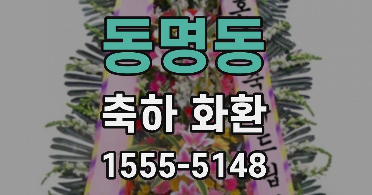 동명동 축하 화환