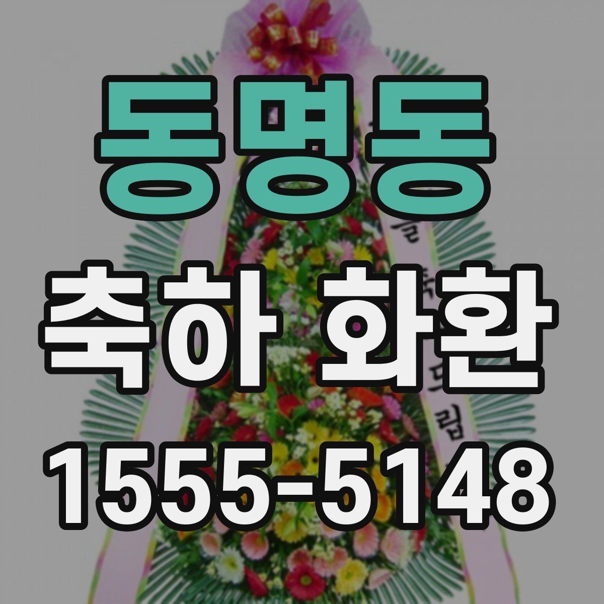 동명동 축하 화환