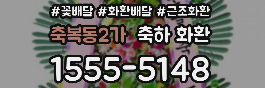 축복동2가 축하 화환