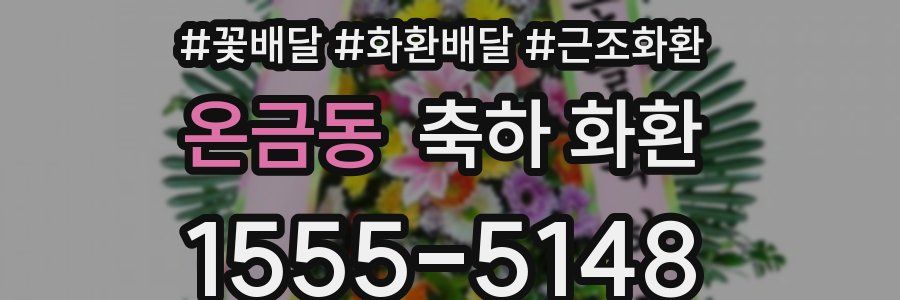 온금동 축하 화환