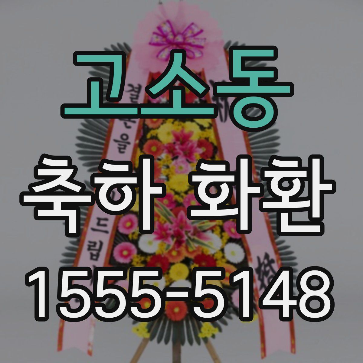 고소동 축하 화환