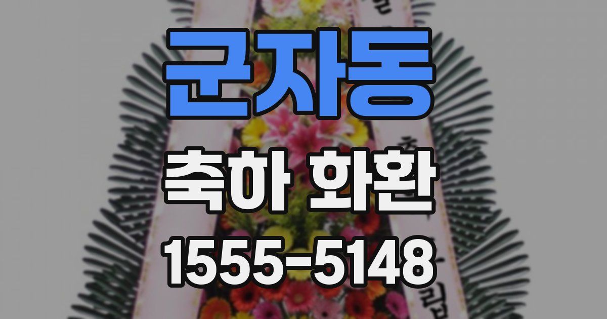 군자동 축하 화환