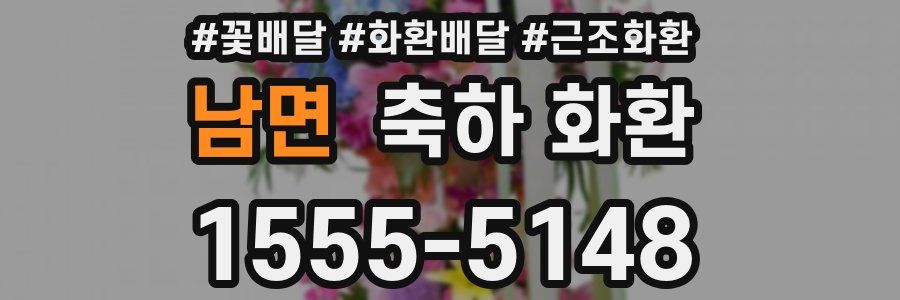 남면 축하 화환