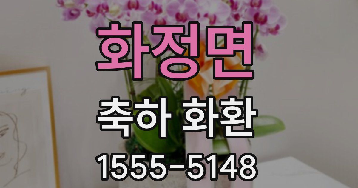 화정면 축하 화환