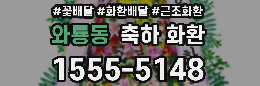 와룡동 축하 화환