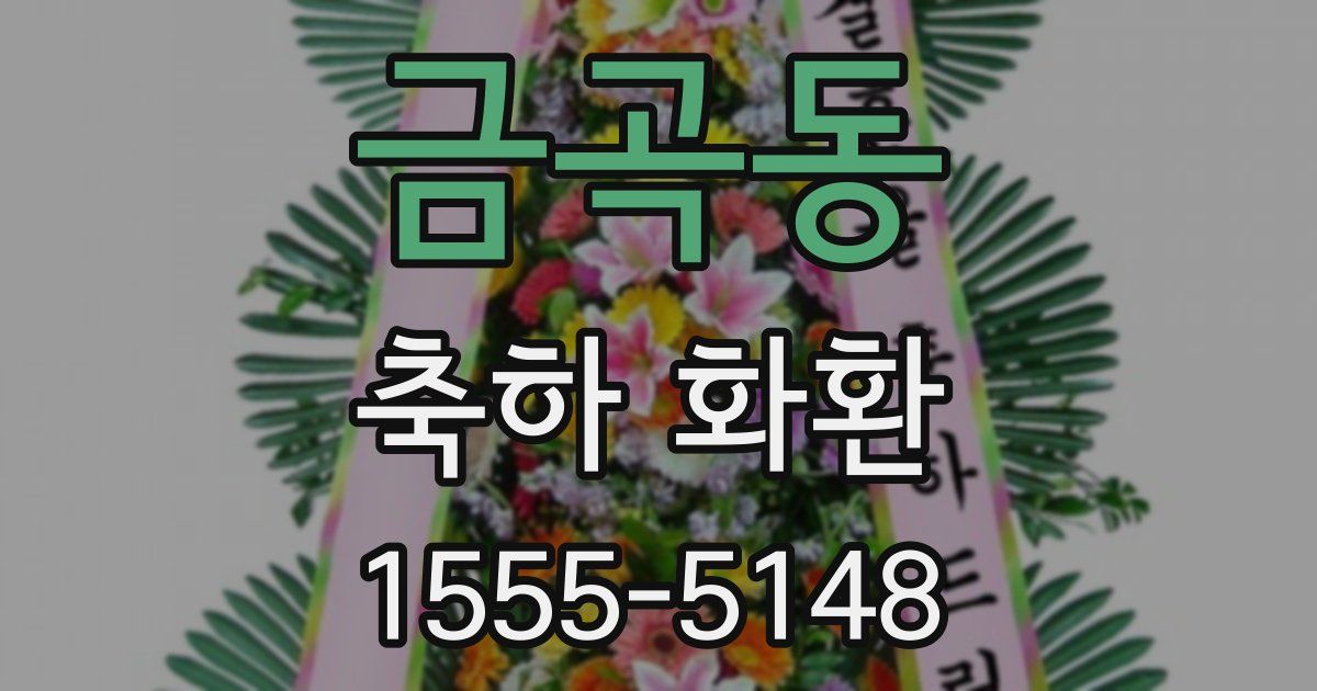 금곡동 축하 화환