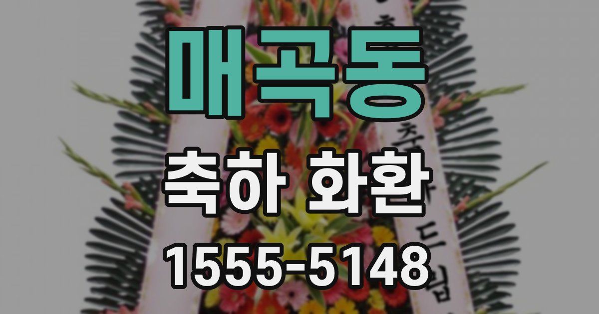 매곡동 축하 화환