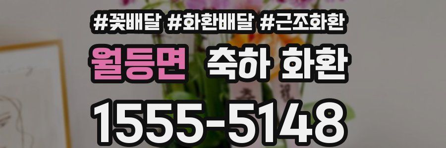 월등면 축하 화환