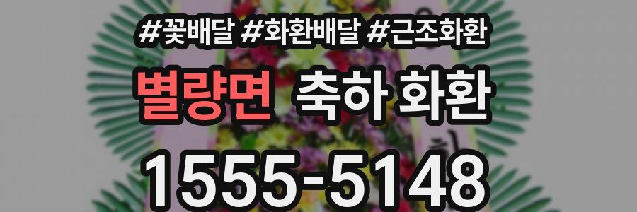 별량면 축하 화환
