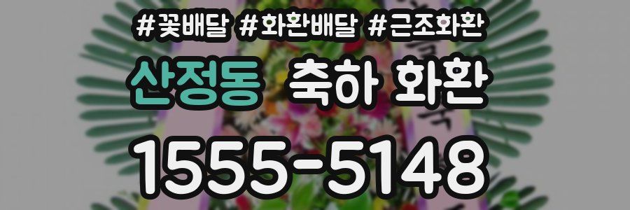 산정동 축하 화환