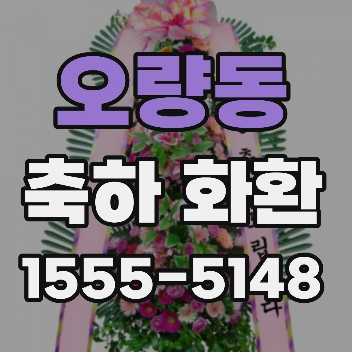 오량동 축하 화환