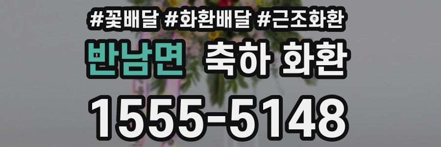 반남면 축하 화환