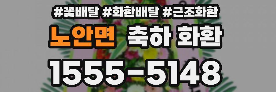 노안면 축하 화환