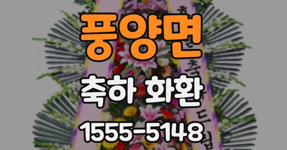 풍양면 축하 화환