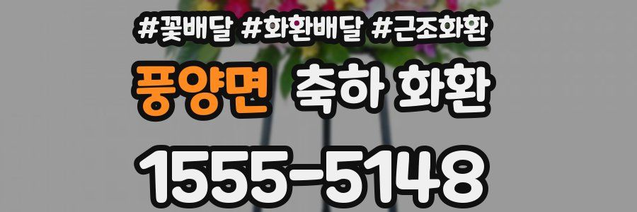 풍양면 축하 화환