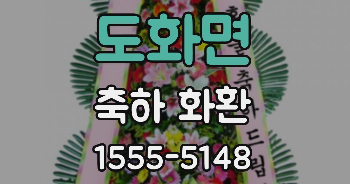 도화면 축하 화환