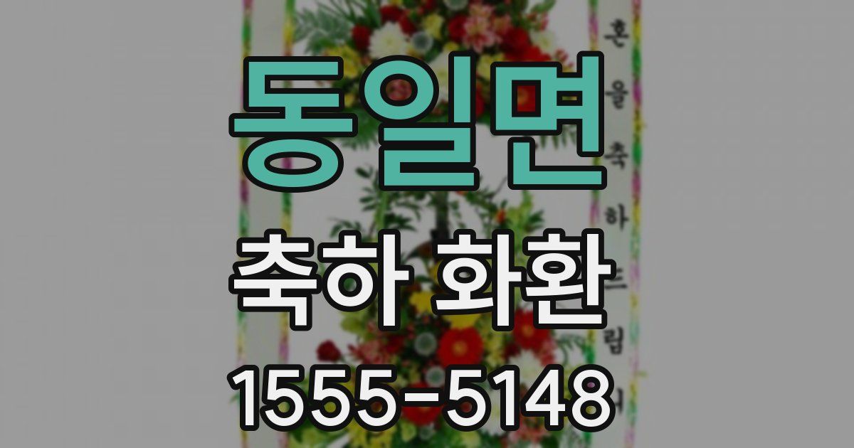 동일면 축하 화환