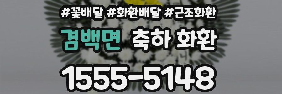 겸백면 축하 화환
