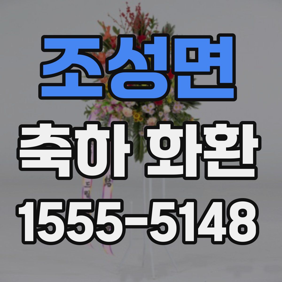 조성면 축하 화환