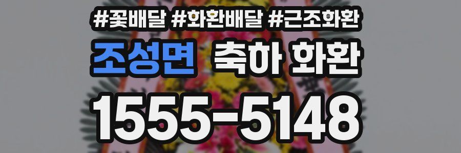 조성면 축하 화환