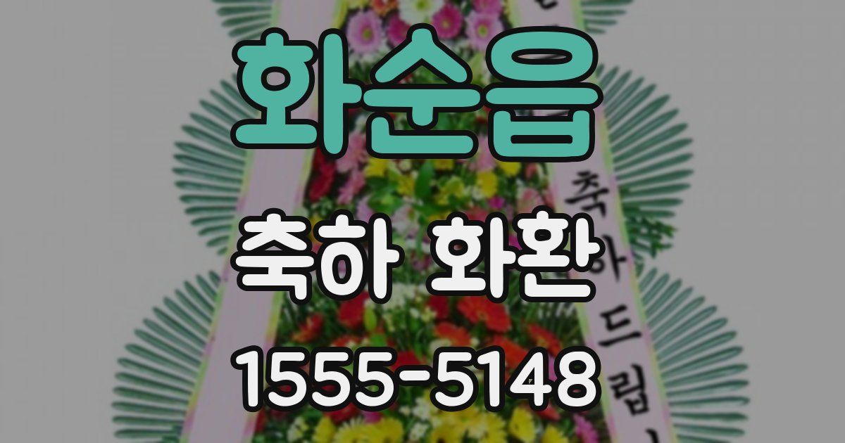 화순읍 축하 화환