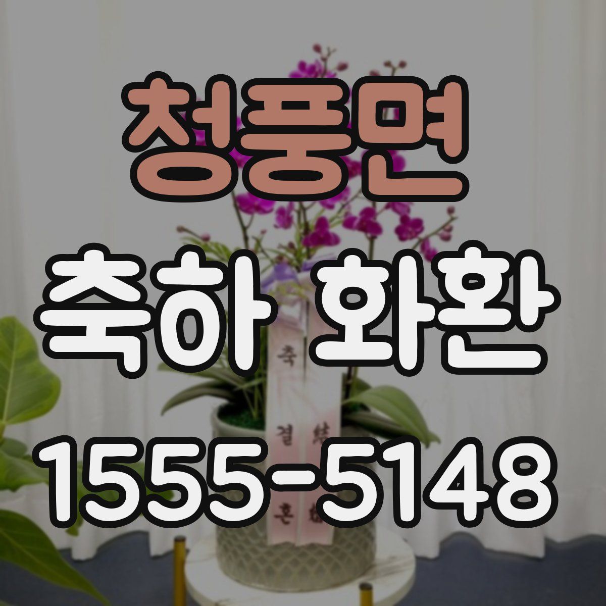 청풍면 축하 화환