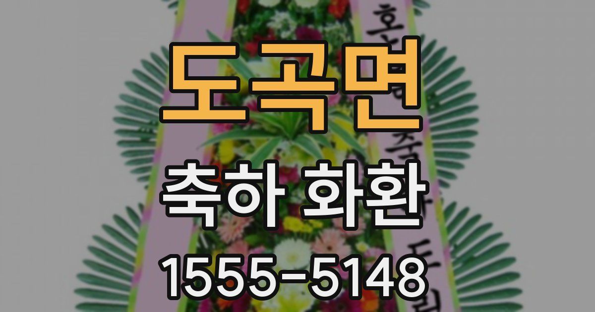 도곡면 축하 화환