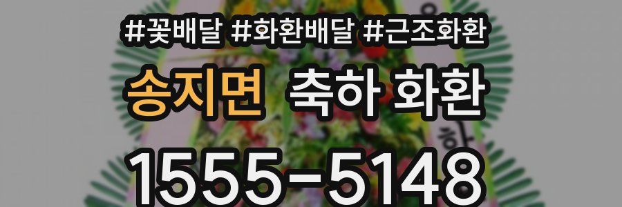 송지면 축하 화환