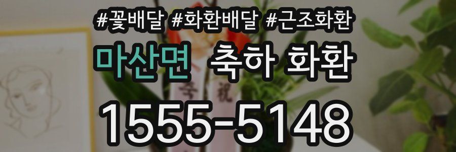 마산면 축하 화환