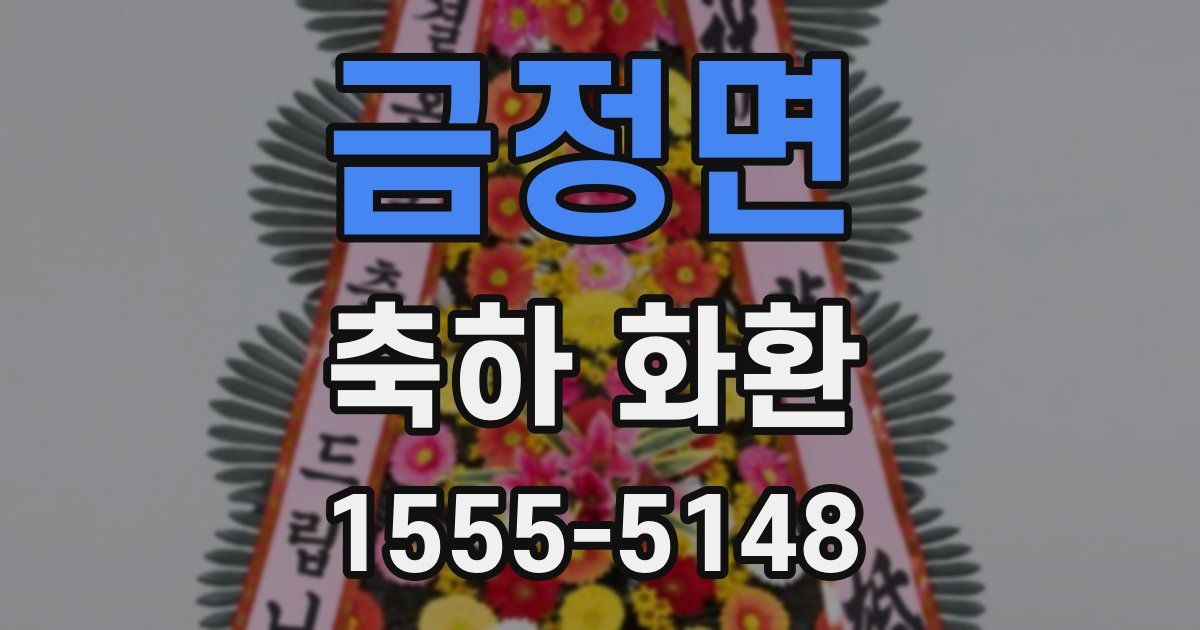 금정면 축하 화환