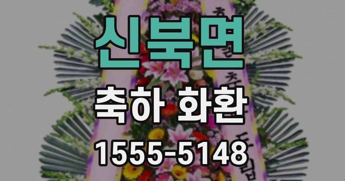 신북면 축하 화환