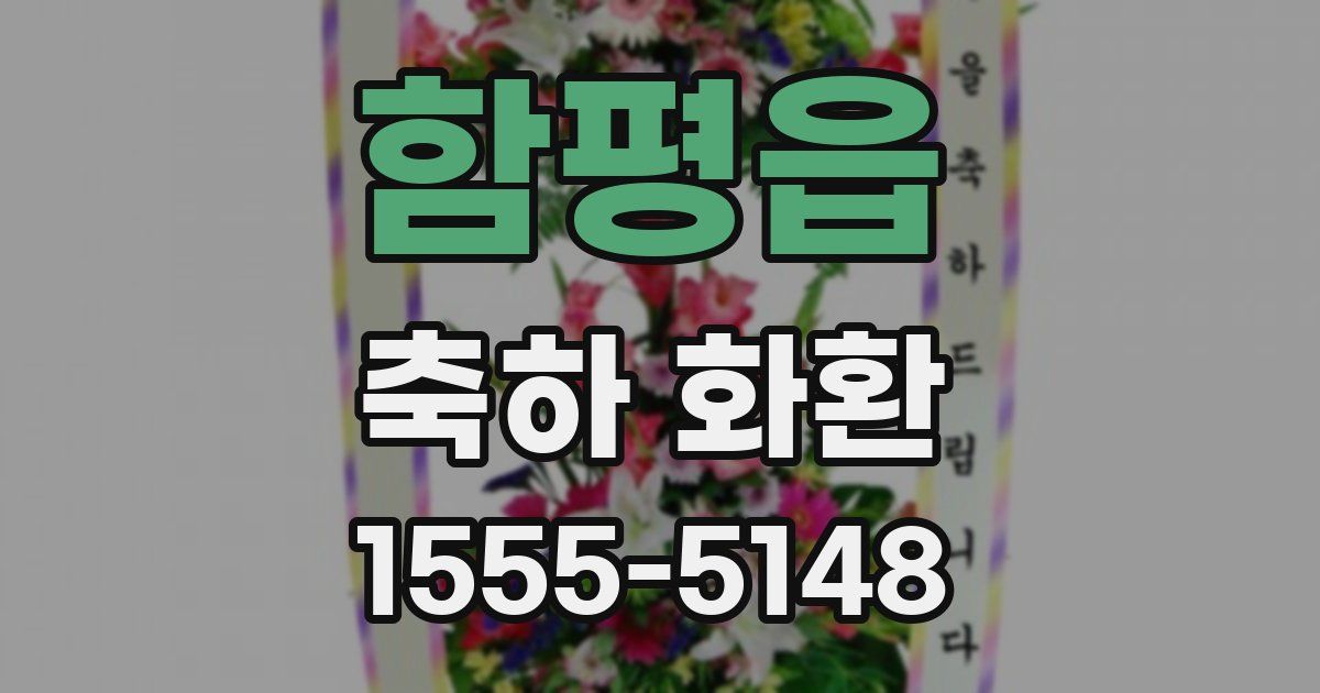 함평읍 축하 화환