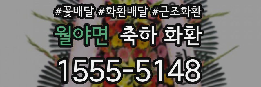 월야면 축하 화환