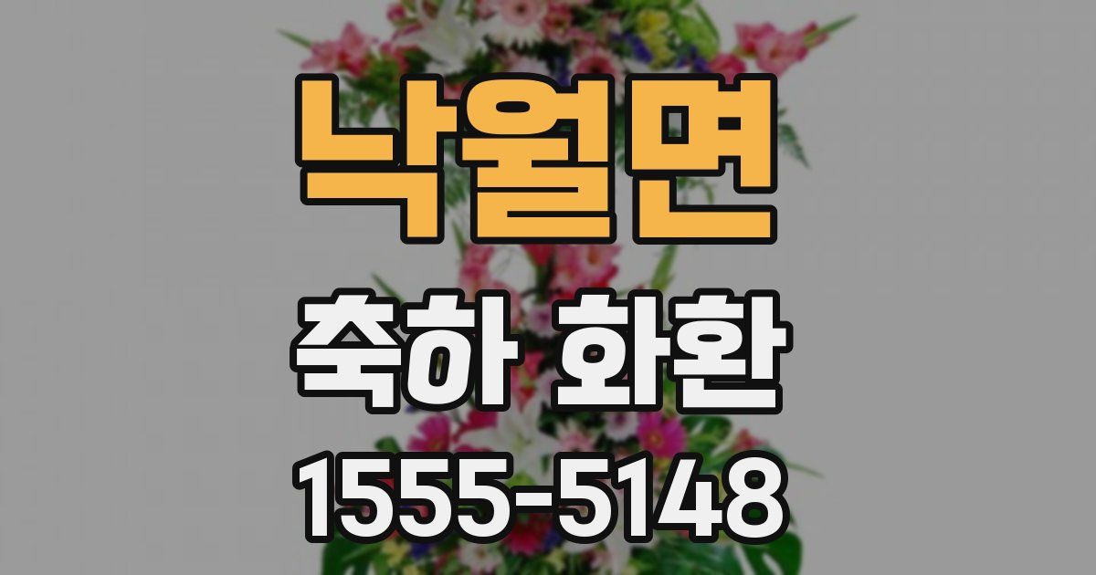 낙월면 축하 화환