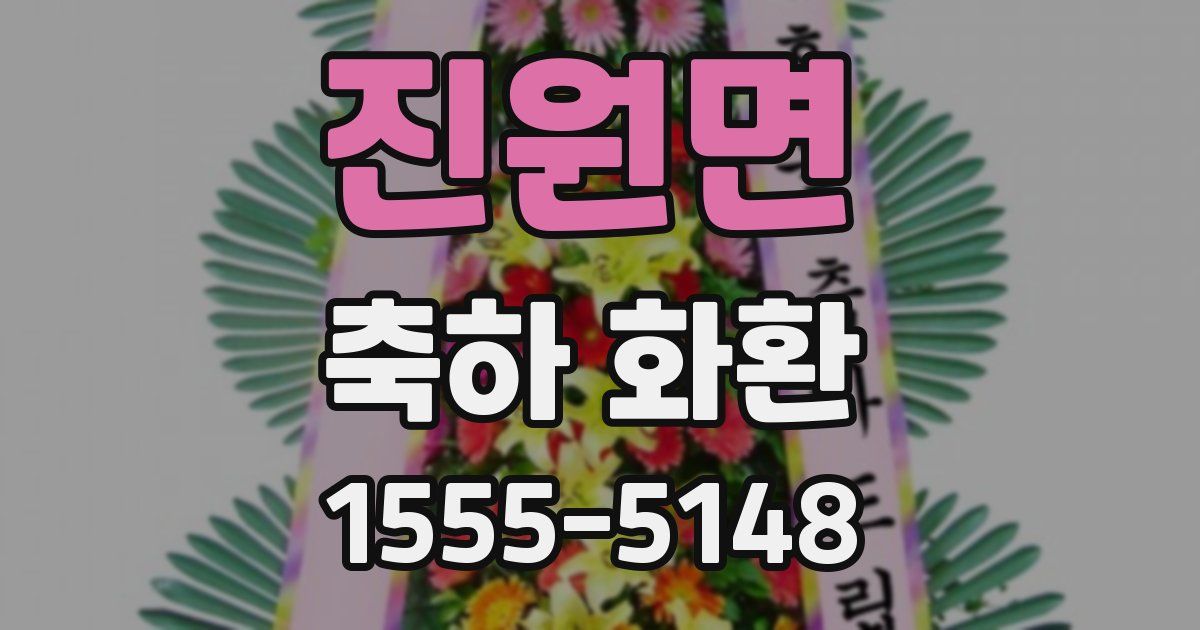 진원면 축하 화환