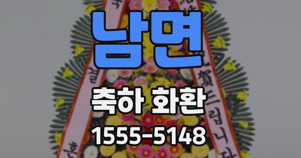 남면 축하 화환
