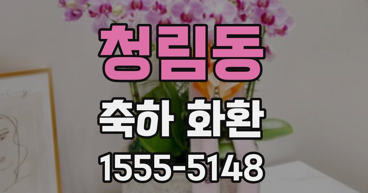 청림동 축하 화환