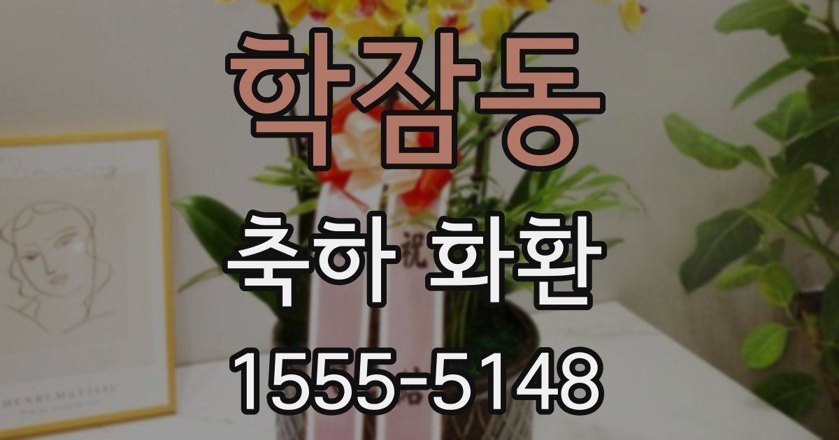 학잠동 축하 화환