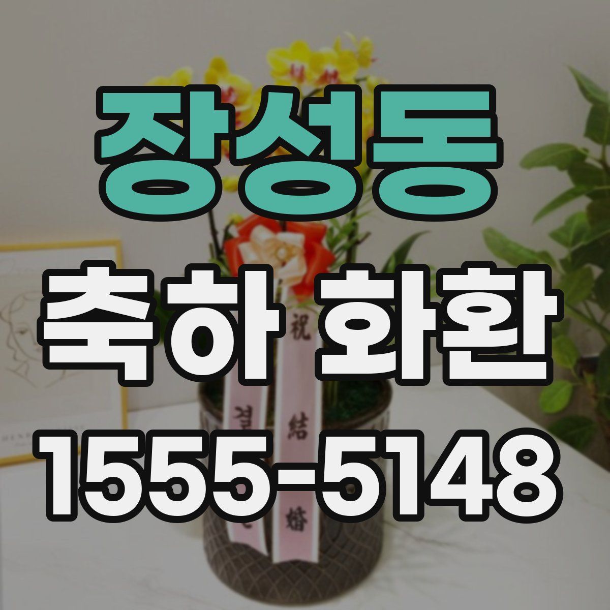 장성동 축하 화환