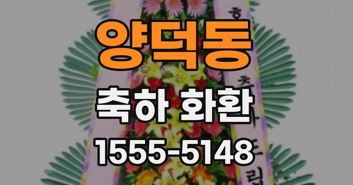 양덕동 축하 화환