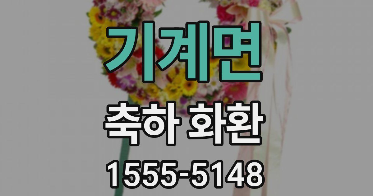 기계면 축하 화환