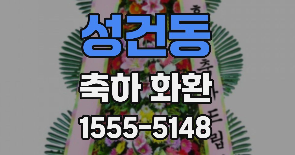 성건동 축하 화환