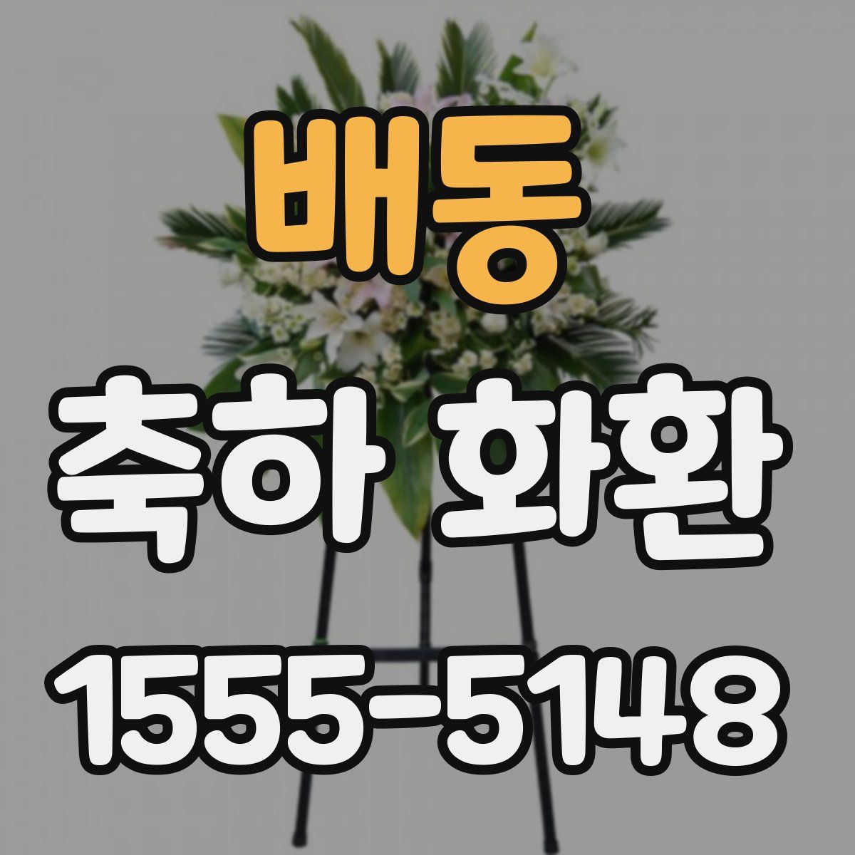 배동 축하 화환