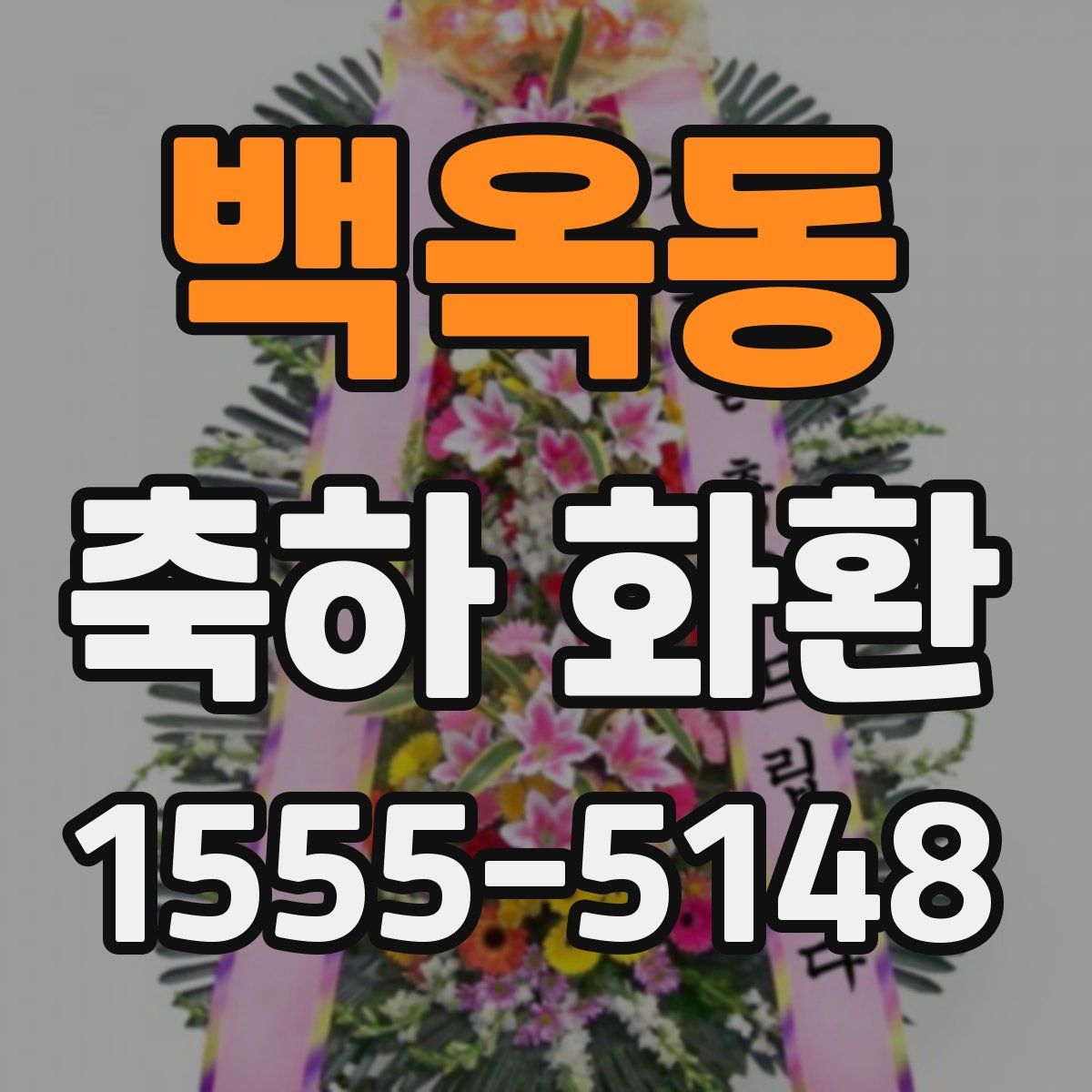 백옥동 축하 화환