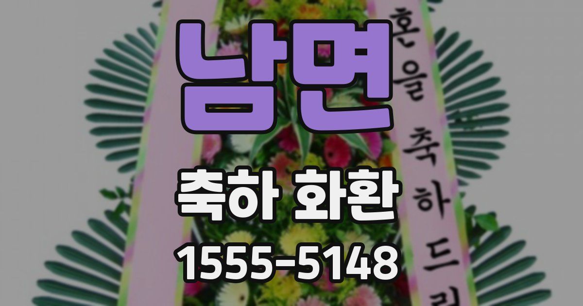 남면 축하 화환