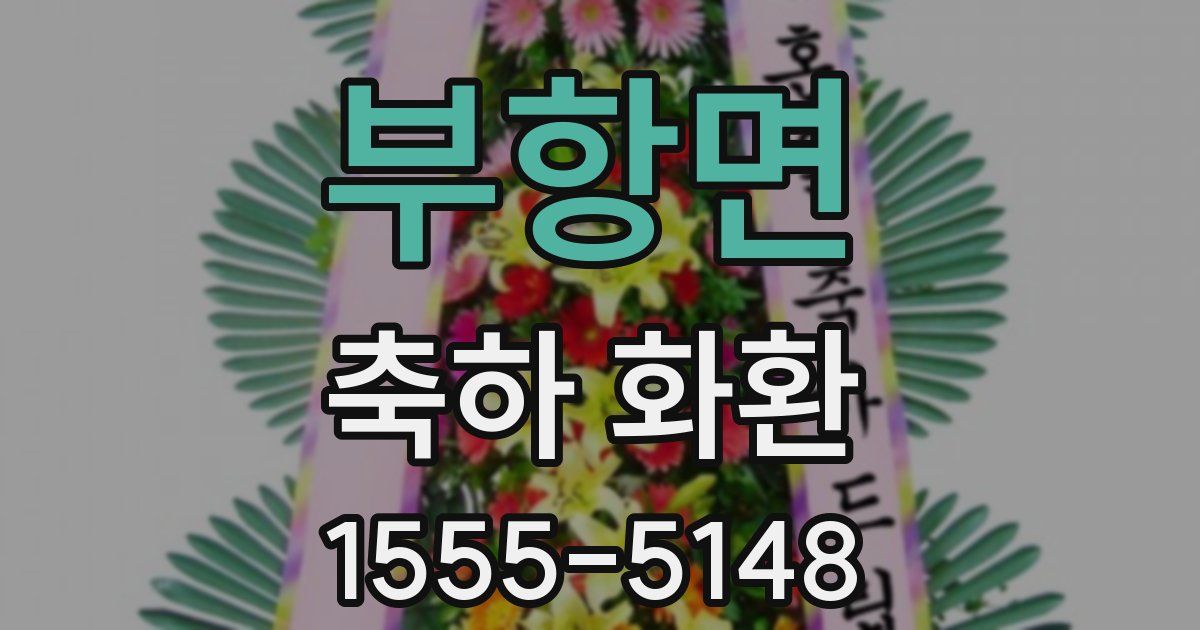 부항면 축하 화환