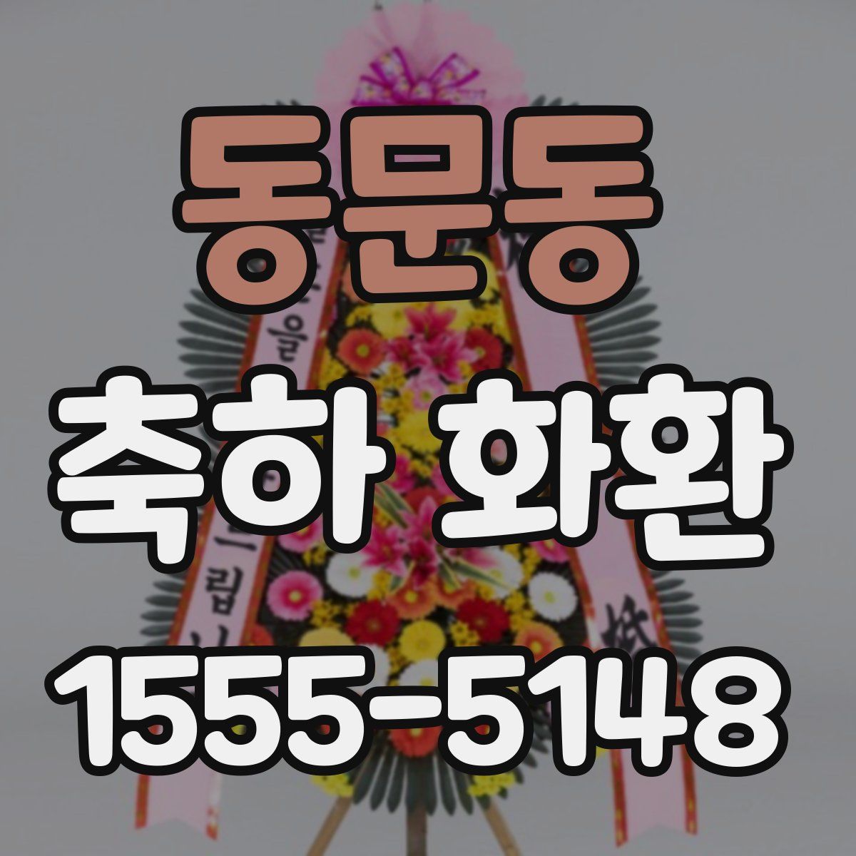 동문동 축하 화환