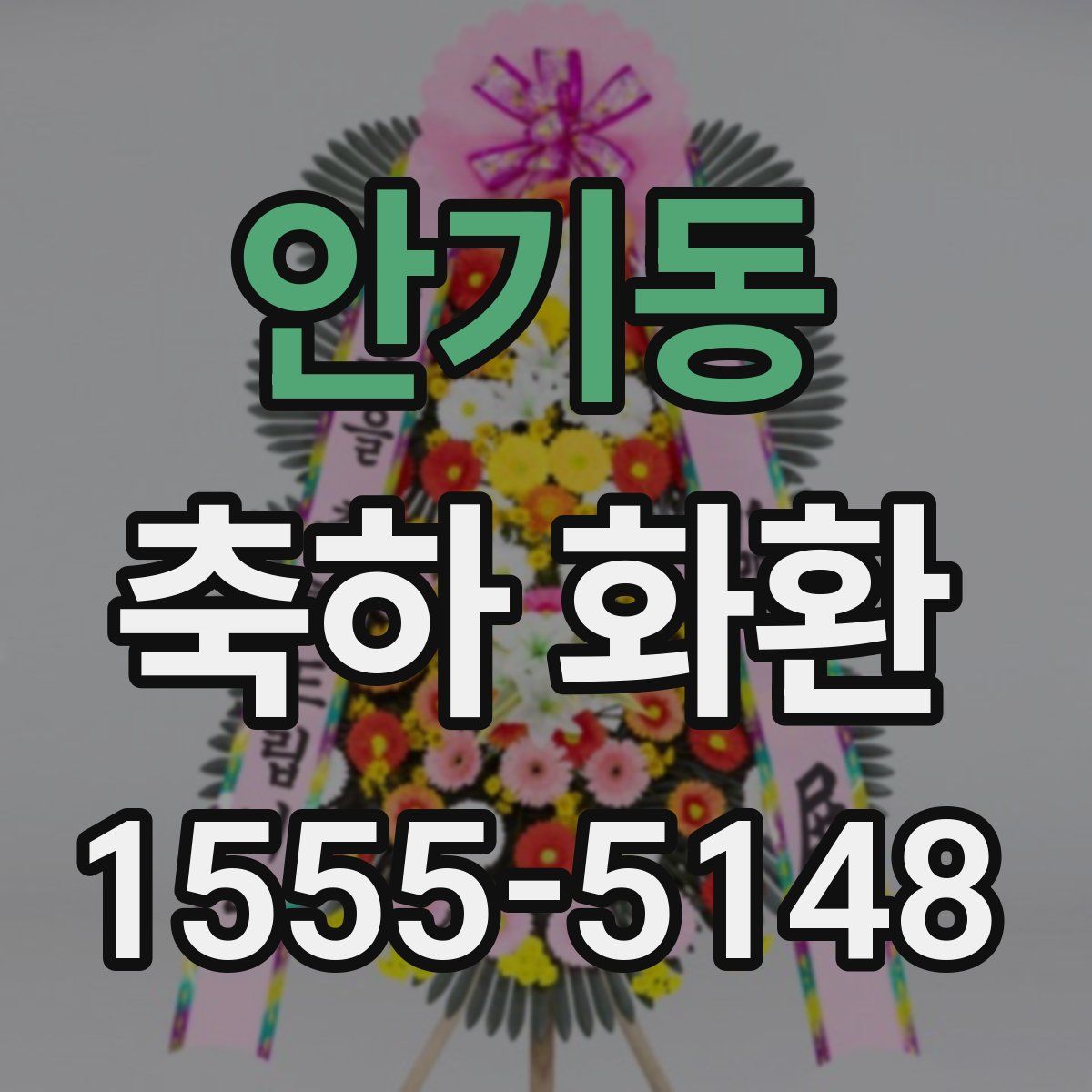 안기동 축하 화환