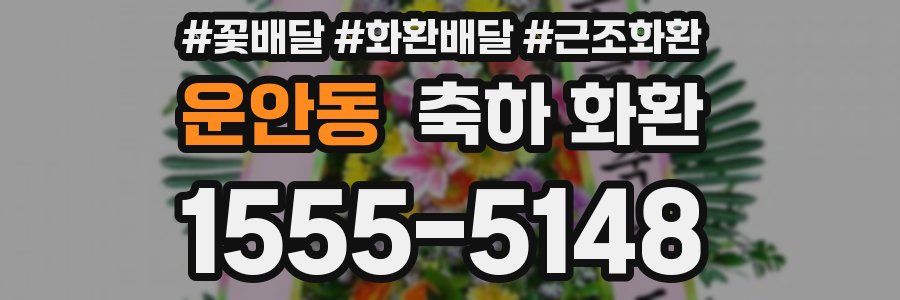 운안동 축하 화환