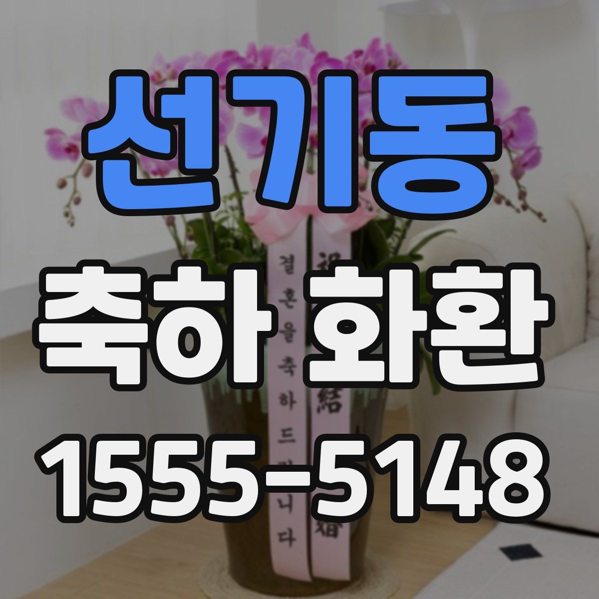 선기동 축하 화환